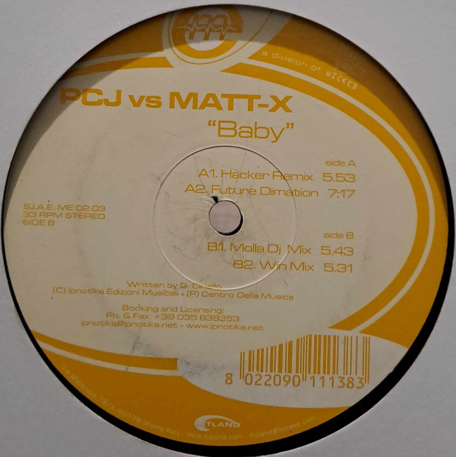 Musique Electronique 0203 - vinyle Hard Trance
